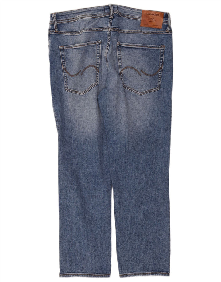 Jeans dritti da uomo Jack & Jones Tim W36 L30 cotone blu