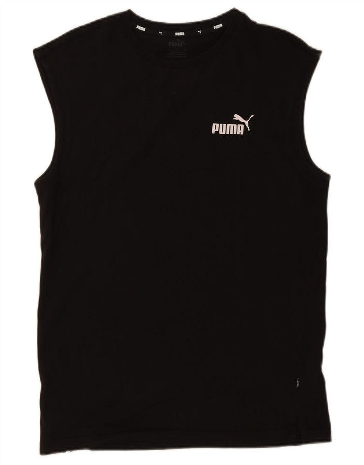 Canotta da uomo Puma Small in cotone nero