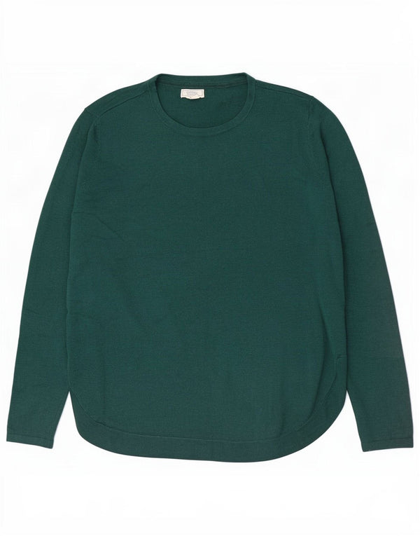 Maglione maglione girocollo da donna Fat Face UK 12 Poliestere verde medio