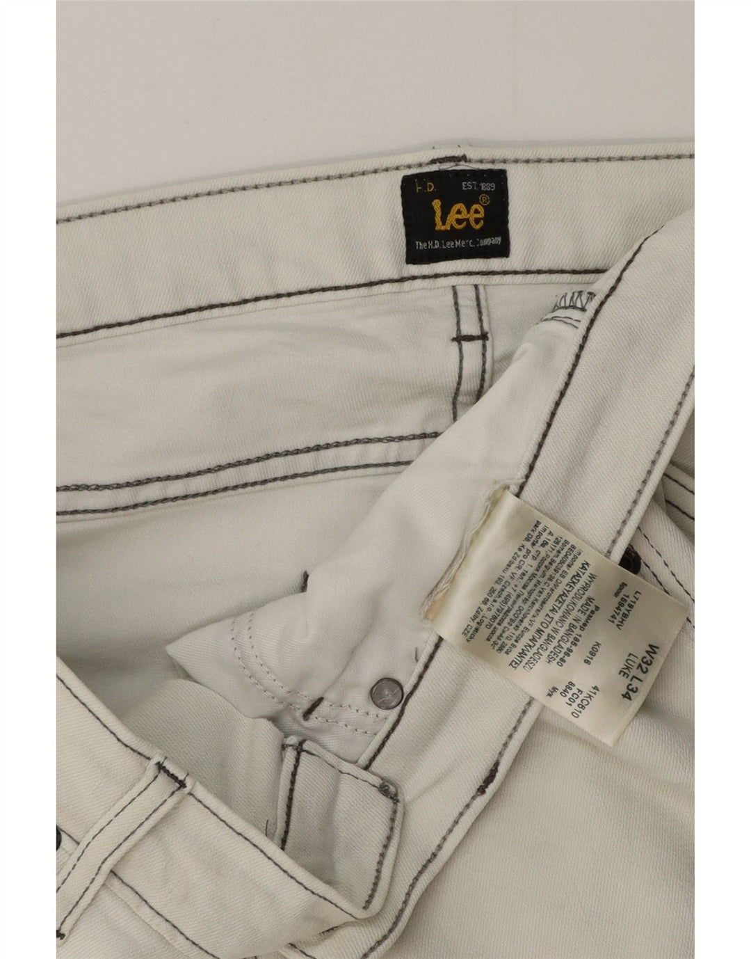 Jeans slim da uomo Lee W32 L29 bianchi