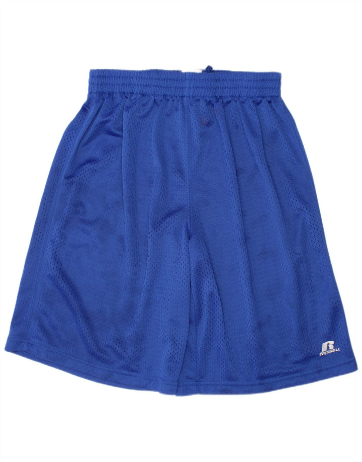 Pantaloncini sportivi da ragazzo Russell Athletic 14-15 anni in poliestere blu
