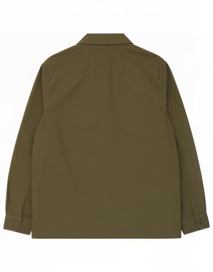 Camicia overshirt da uomo Marks & Spencer grande in cotone kaki