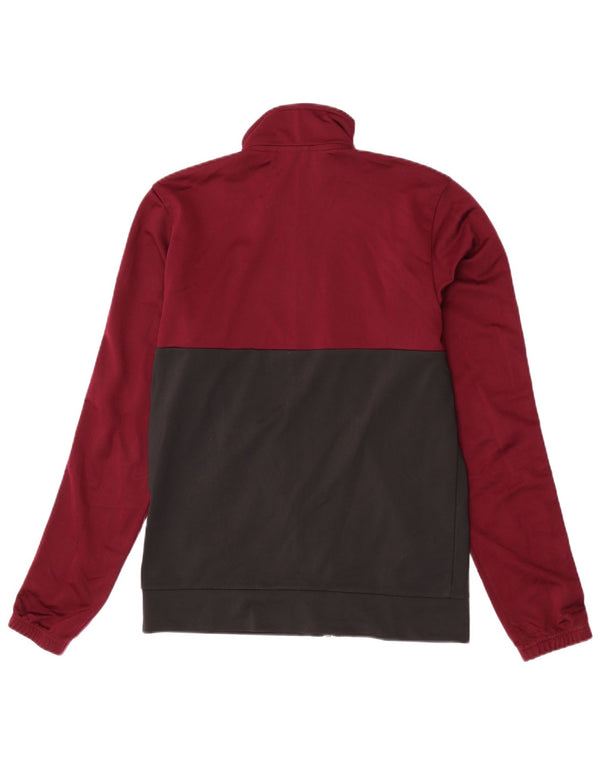 Giacca da tuta da uomo Adidas UK 36/38 Small Borgogna Colourblock