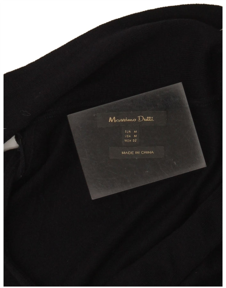 Massimo Dutti Maglione da donna con collo a scialle UK 12 Medio Blu navy