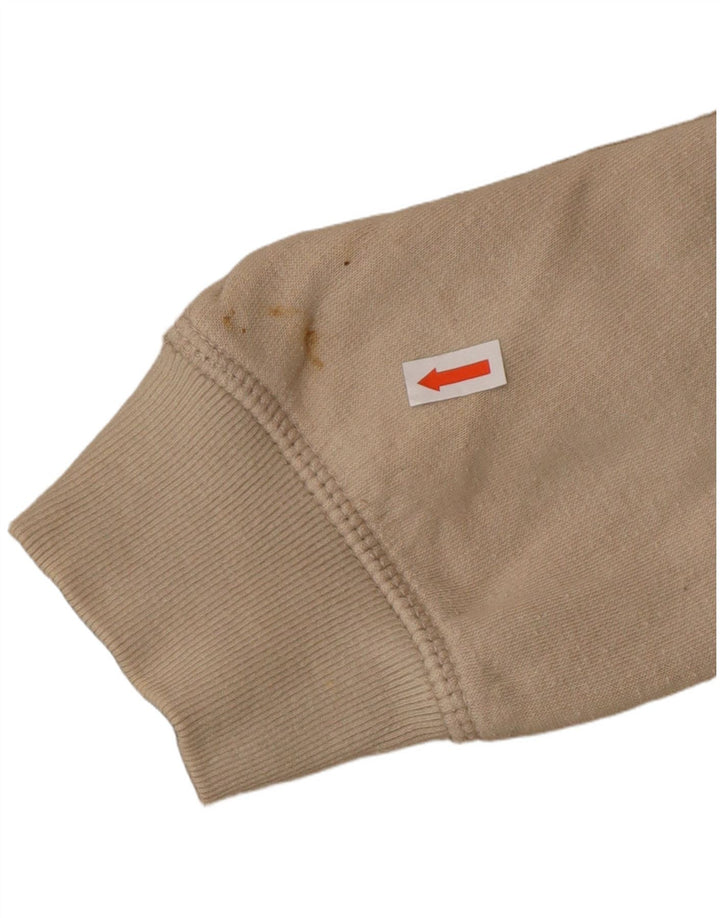 JACK WILLS Felpa oversize da donna con collo e zip, maglione UK 14 Large Beige