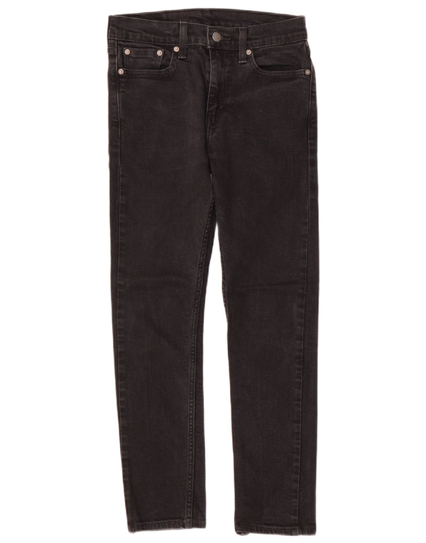 Levi's Mens 510 Skinny Skinny Jeans W28 L27 Black Cotton