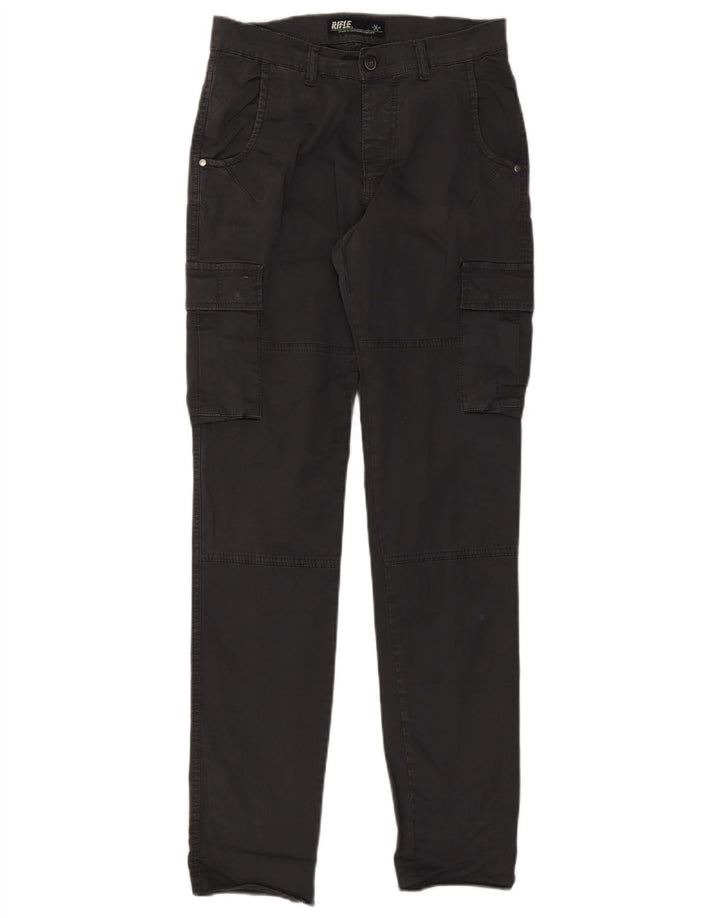Pantaloni cargo slim da uomo Rifle W32 L33 in cotone grigio