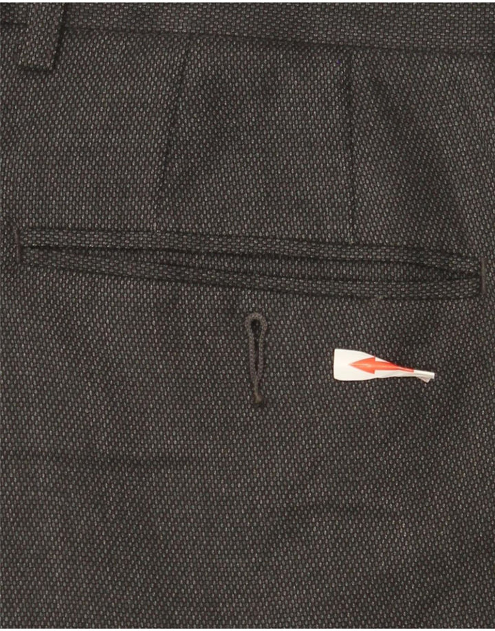 Pantaloni da abito slim da uomo Marks & Spencer W32 L29 Poliestere grigio