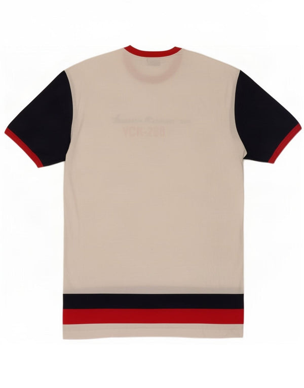T-shirt grafica da uomo Diadora Top XL in cotone color block bianco