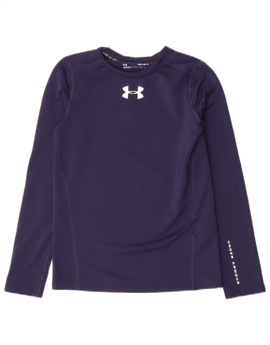 Maglietta grafica da ragazzo Under Armour manica lunga 11-12 anni grande blu navy