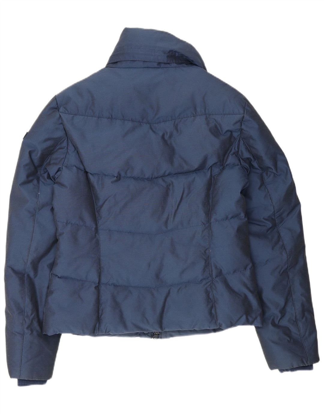 Giacca imbottita da donna Woolrich UK 16 grande cotone blu navy