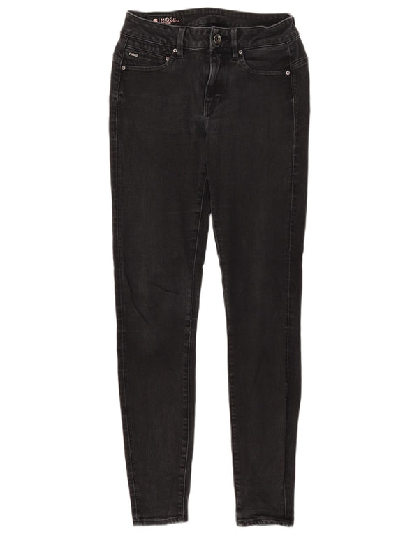 Jeans skinny G-Star da donna a vita media Midge W26 L30 neri
