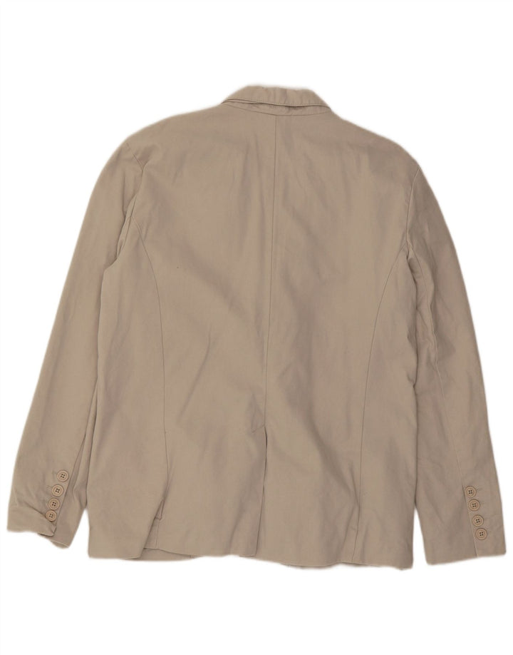 Giacca blazer da uomo a 2 bottoni French Connection UK 42 XL Cotone beige