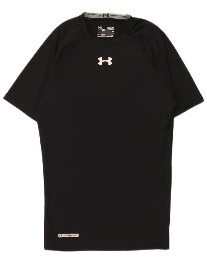 Maglietta Under Armour da uomo Heat Gear Top in poliestere nero medio