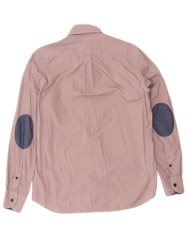 Camicia da uomo Regular Fit Harmont & Blaine piccola in cotone gessato rosa