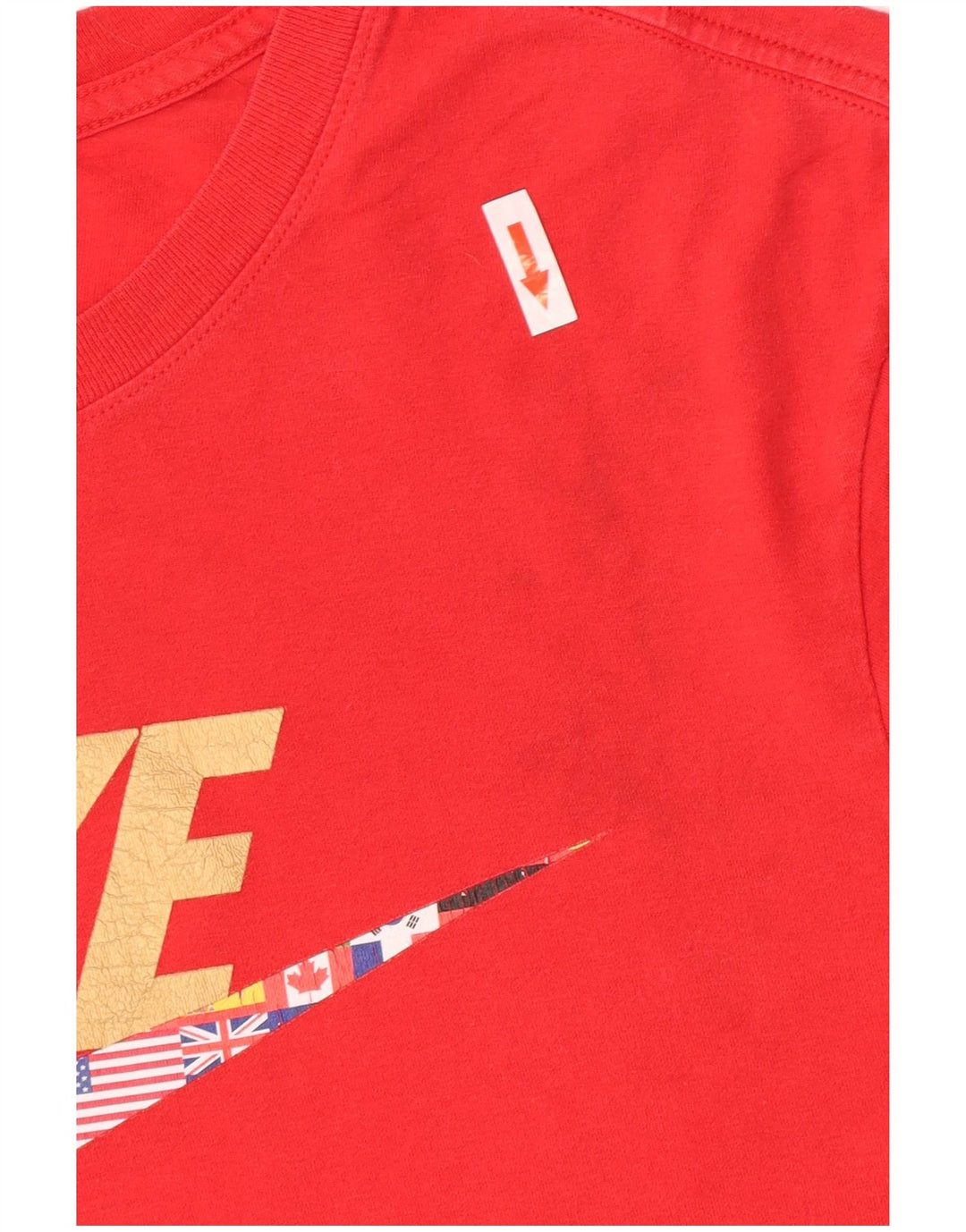 T-shirt grafica da uomo Nike Top in cotone rosso medio