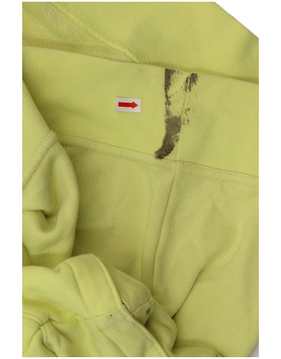 Maglione con cappuccio oversize a maniche corte da donna ADIDAS UK 28/30 3XL Giallo