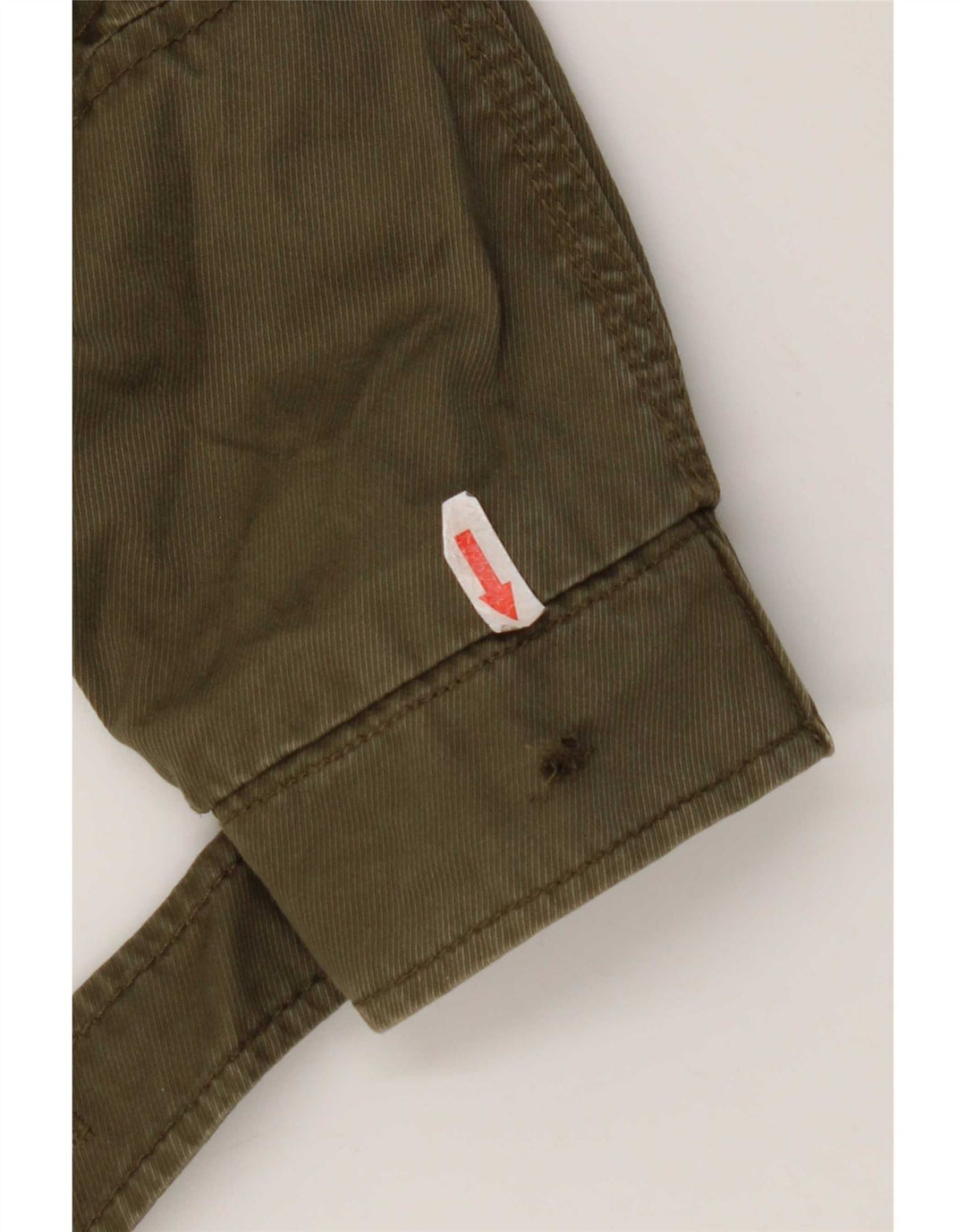 Parka da donna con cappuccio Esprit UK 8 piccolo cotone kaki