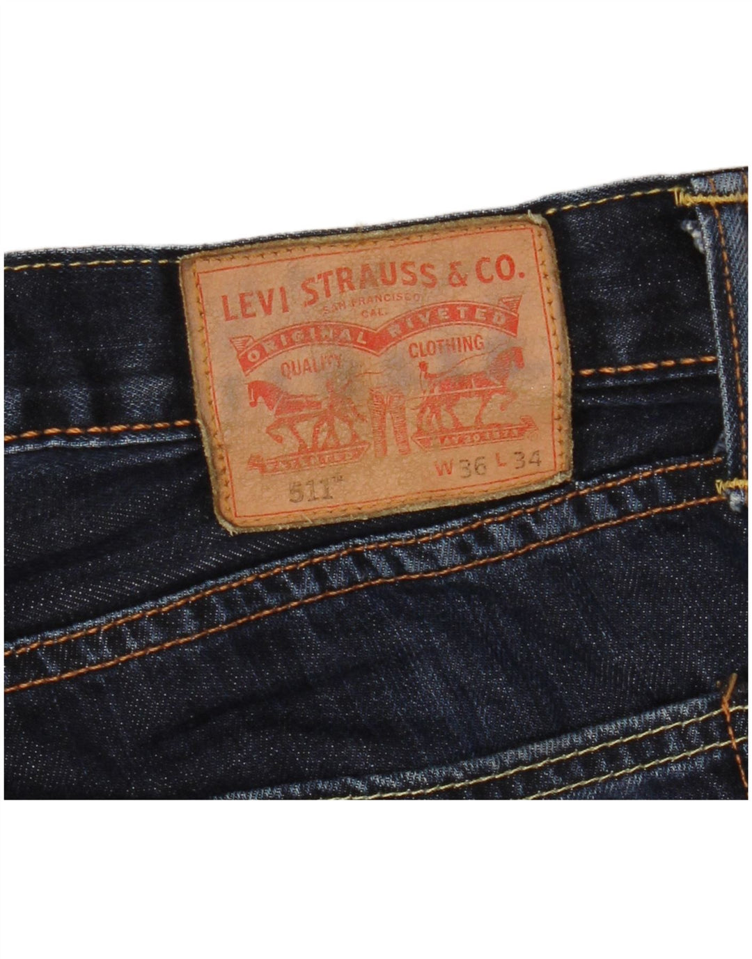 LEVI'S Jeans 511 slim da uomo W36 L29 Blu navy