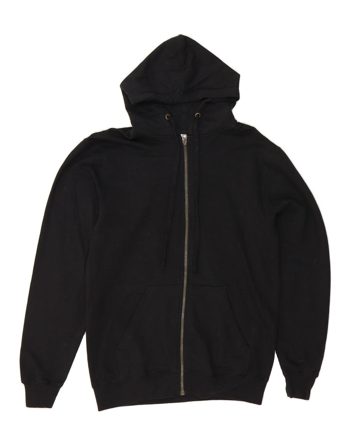 LEE Womens Zip Hoodie Sweater UK 10 Small Black Cotton Vintage Lee and Second-Hand Lee from Messina Hembry 