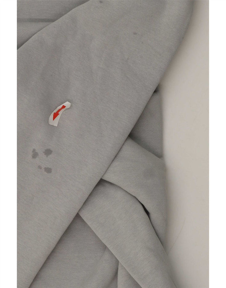 Felpa con grafica Nike da uomo, grande, in cotone color block grigio