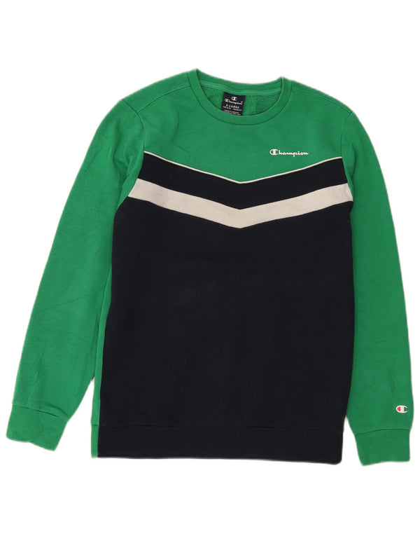 Felpa Champion da bambino, 13-14 anni, XL, colore verde block