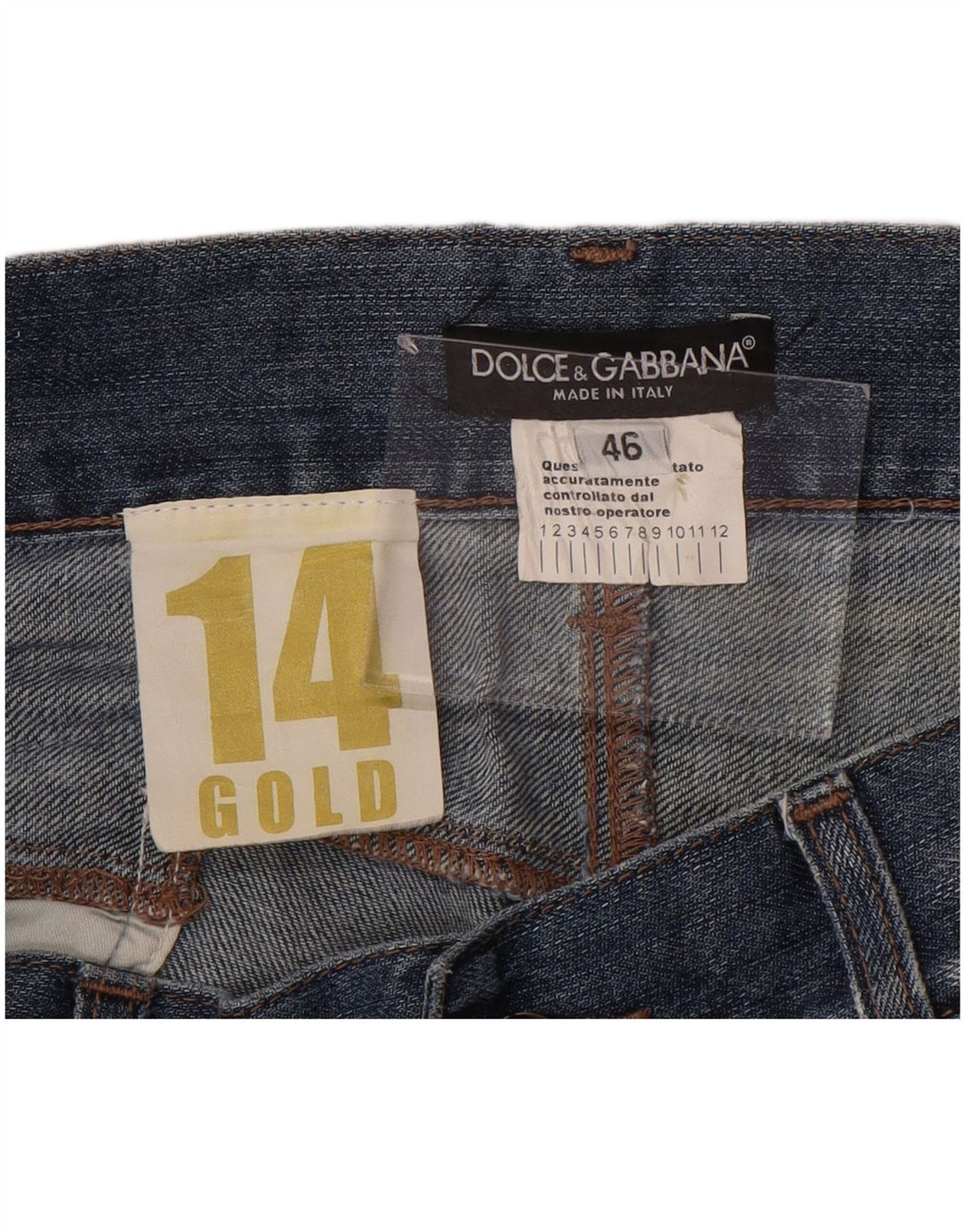 DOLCE & GABBANA Womens Slim Jeans IT 46 Large W32 L28 Blue