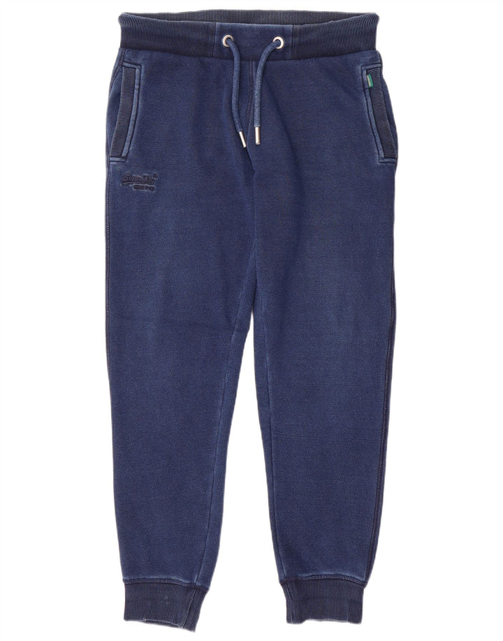 Pantaloni da tuta da uomo Superdry Joggers Small Poliestere blu navy