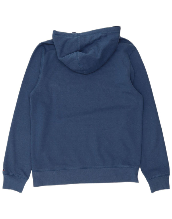 Maglione con cappuccio grafico da uomo Tommy Hilfiger medio cotone blu navy