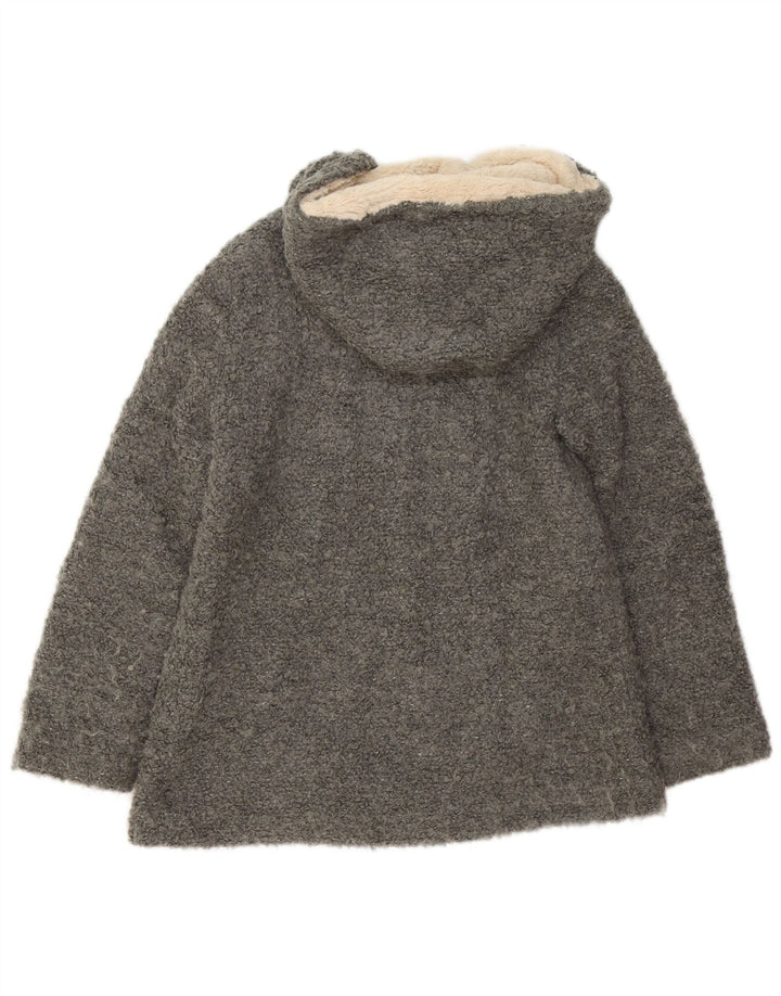 Giubbotto bomber oversize con cappuccio da donna Zara UK 6 XS poliestere grigio