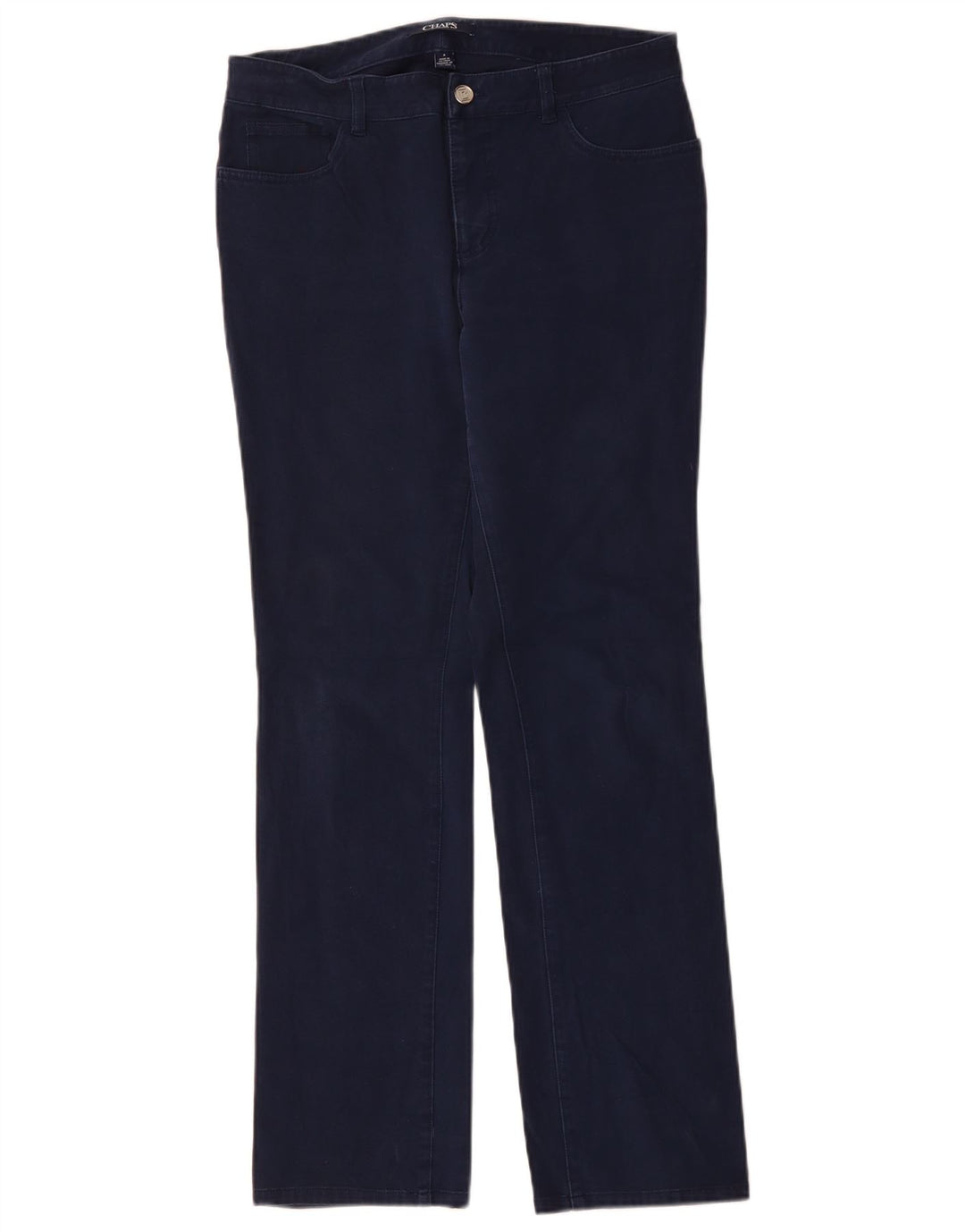 Pantaloni casual affusolati da donna CHAPS US 8 Medium W32 L32 Cotone blu navy