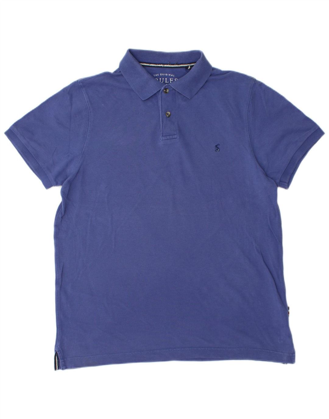 JOULES Polo da uomo slim fit grande in cotone blu