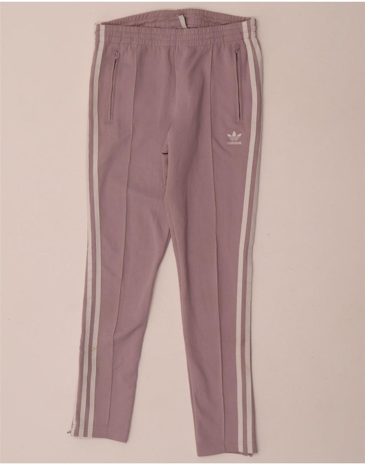 Pantaloni della tuta da donna Adidas UK 8 Small Viola Poliestere