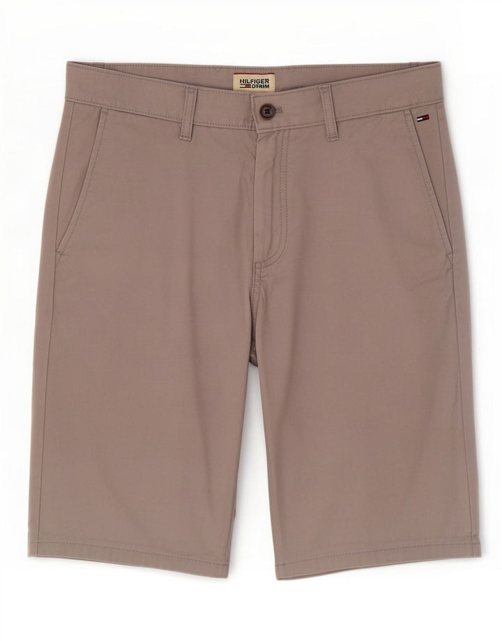 Pantaloncini chino da uomo Tommy Hilfiger W31 cotone grigio medio