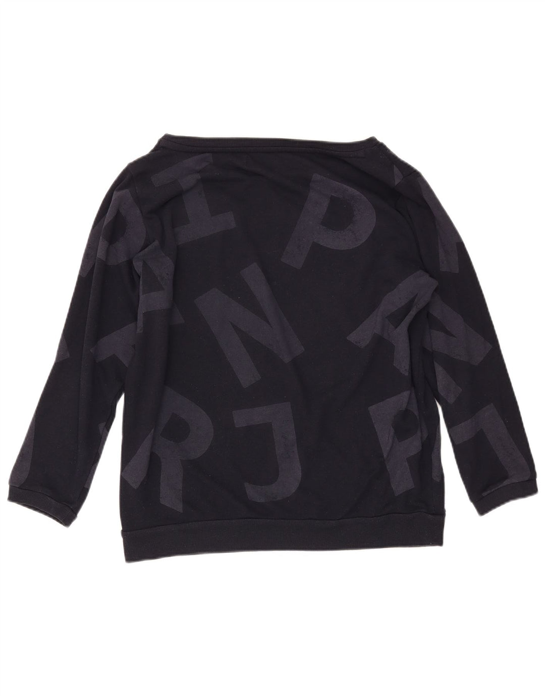 NAPAPIJRI Felpa con grafica da donna Maglione UK 14 Large Blu Navy