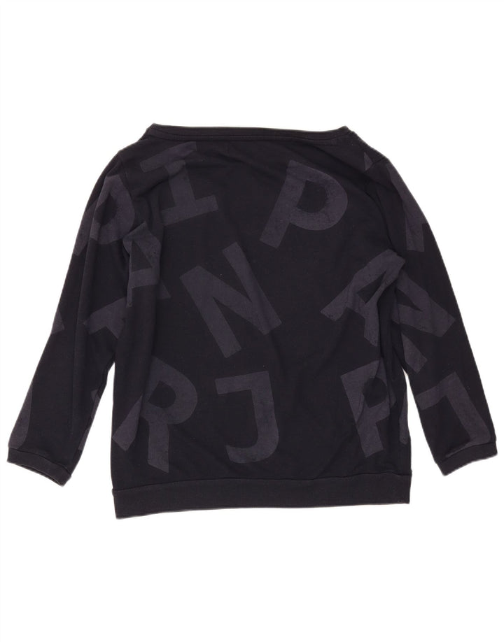 NAPAPIJRI Felpa con grafica da donna Maglione UK 14 Large Blu Navy