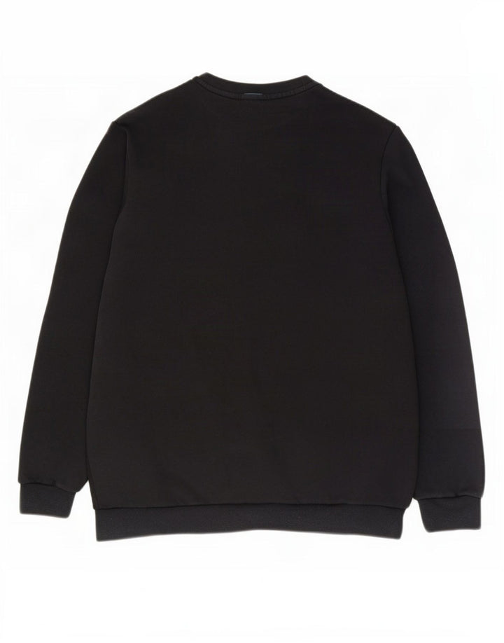 Felpa grafica Nike da uomo, maglione grande, cotone nero