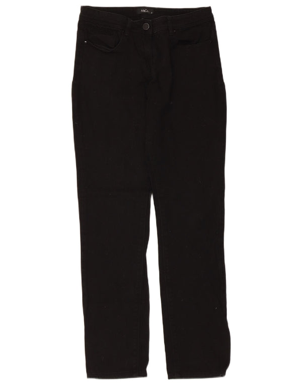 Pantaloni casual slim fit da donna M&Co UK 10 Small W30 L29 Cotone nero