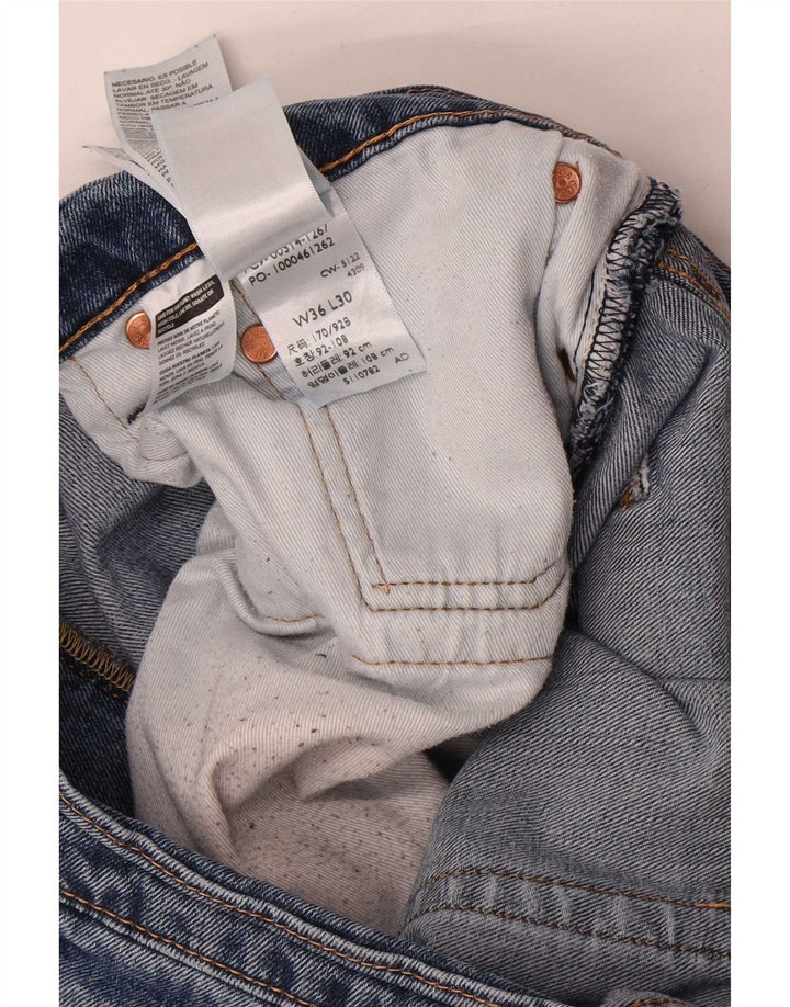 Levi's Uomo 514 Jeans dritti W36 L30 Cotone Blu
