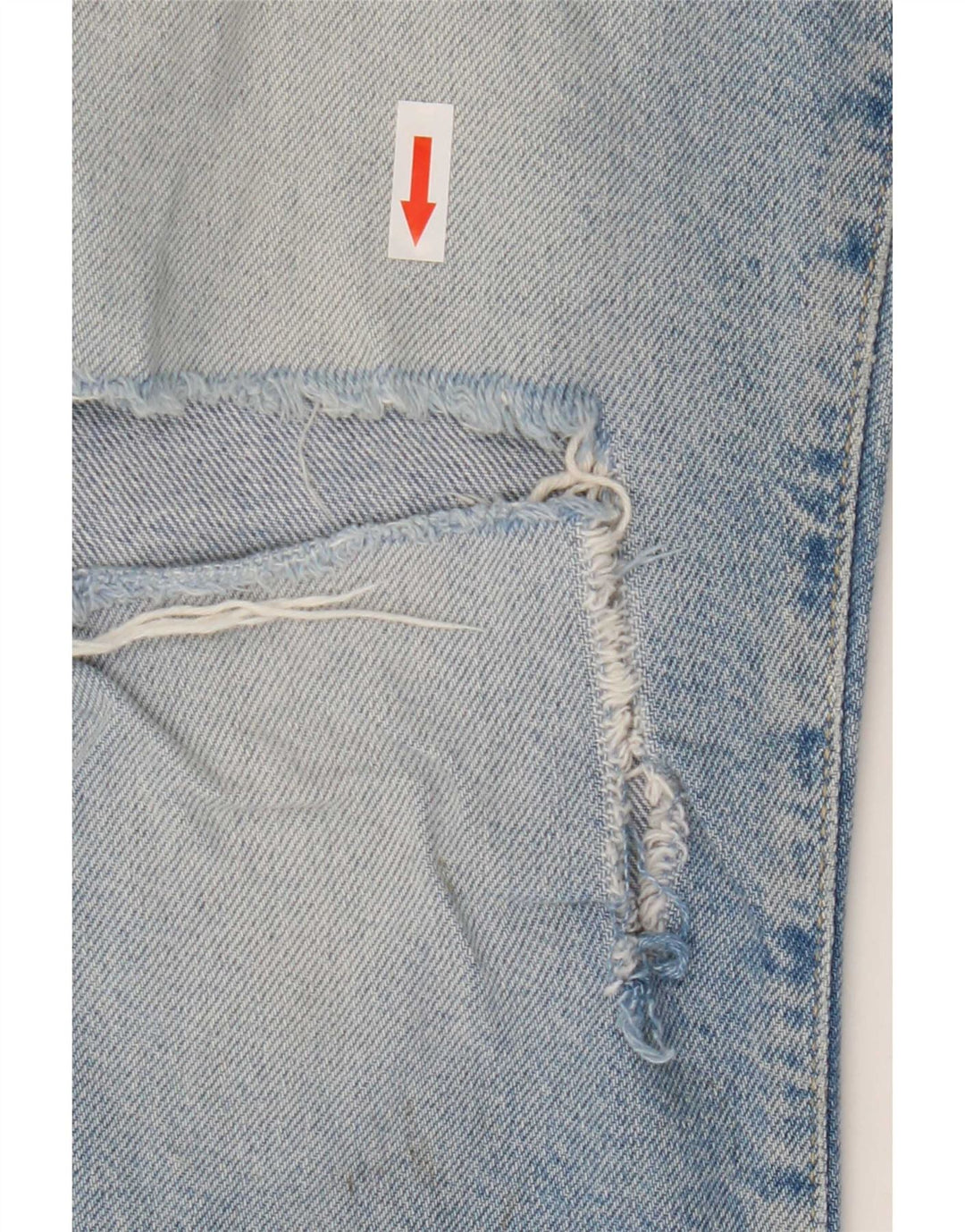 Jeans ritagliati effetto consumato da donna Reiss W29 L26 cotone blu