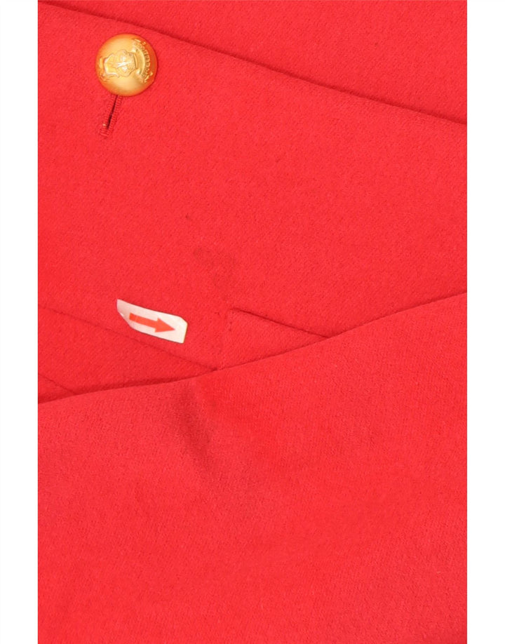 Giacca blazer a 2 bottoni da donna Laurel EU 36 piccola rossa in lana vergine