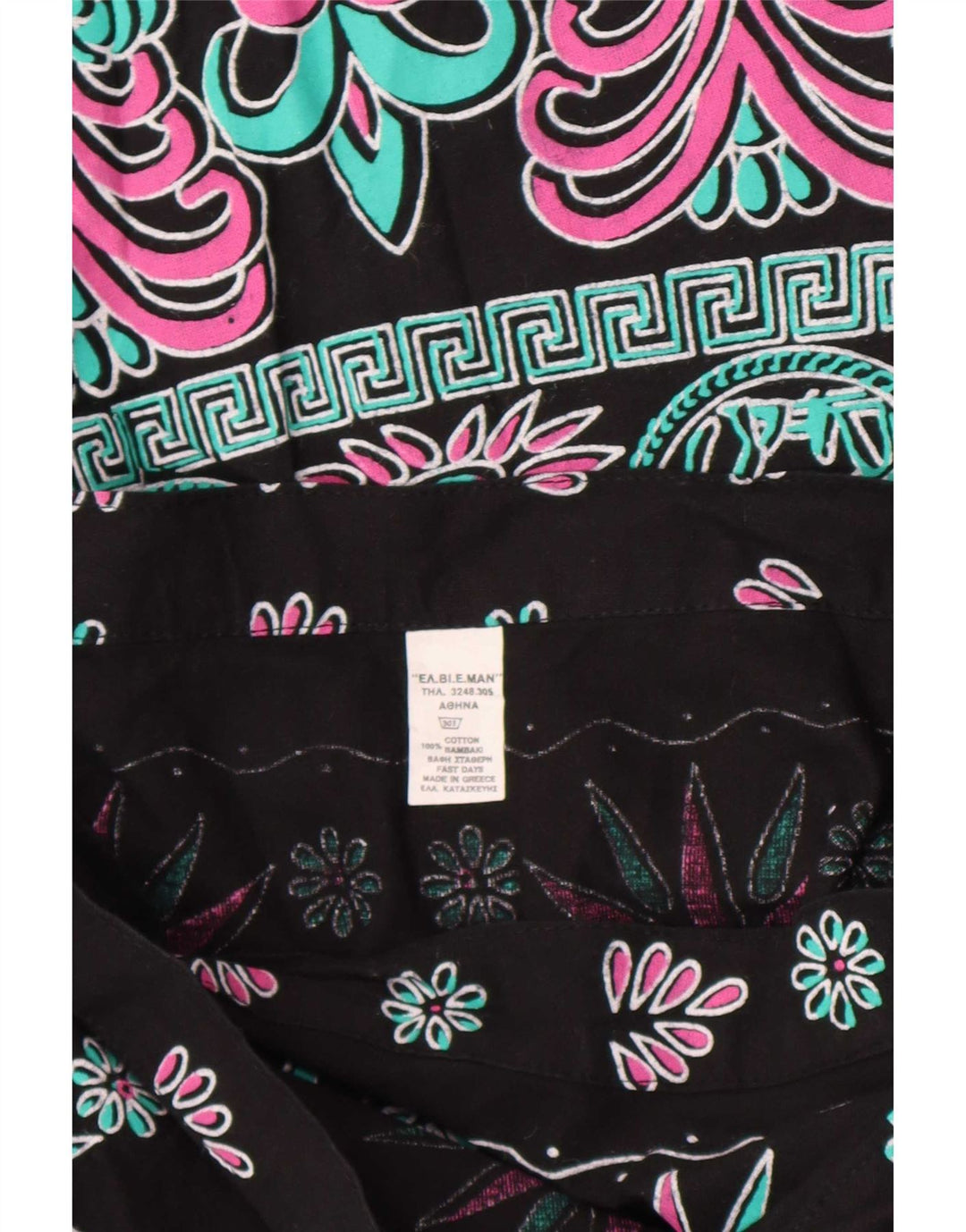 Gonna gypsy avvolgente da donna vintage W28 in cotone floreale medio multicolore