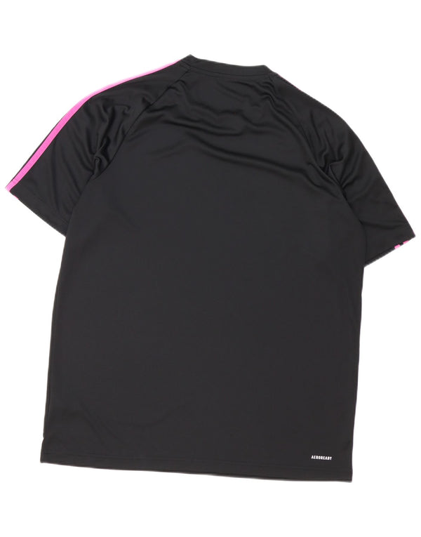 Maglietta Adidas Aeroready da uomo, grande, in poliestere nero