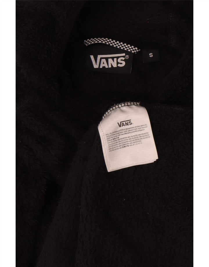 Maglione in pile con cappuccio da donna Vans UK 10 Small Nero Poliestere