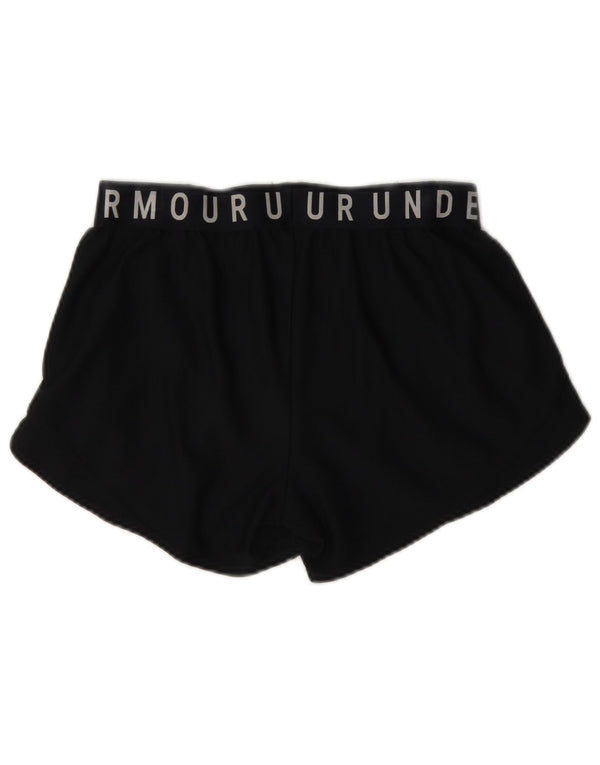 Pantaloncini sportivi Under Armour da donna Heat Gear Graphic UK 10 piccoli neri