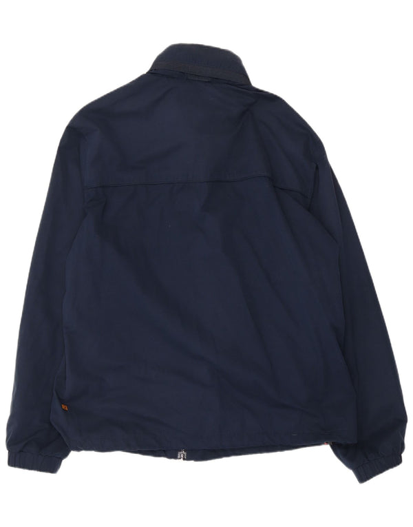 Farah Mens Hooded Rain Jacket UK 40 Large Navy Blue