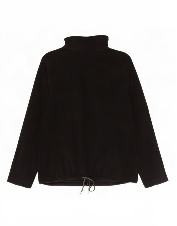 Giacca in pile grafica Columbia da donna UK 14 poliestere nero medio