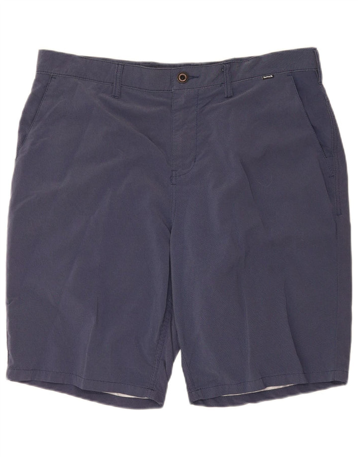 Pantaloncini chino da uomo Hurley W36 Large in nylon blu navy