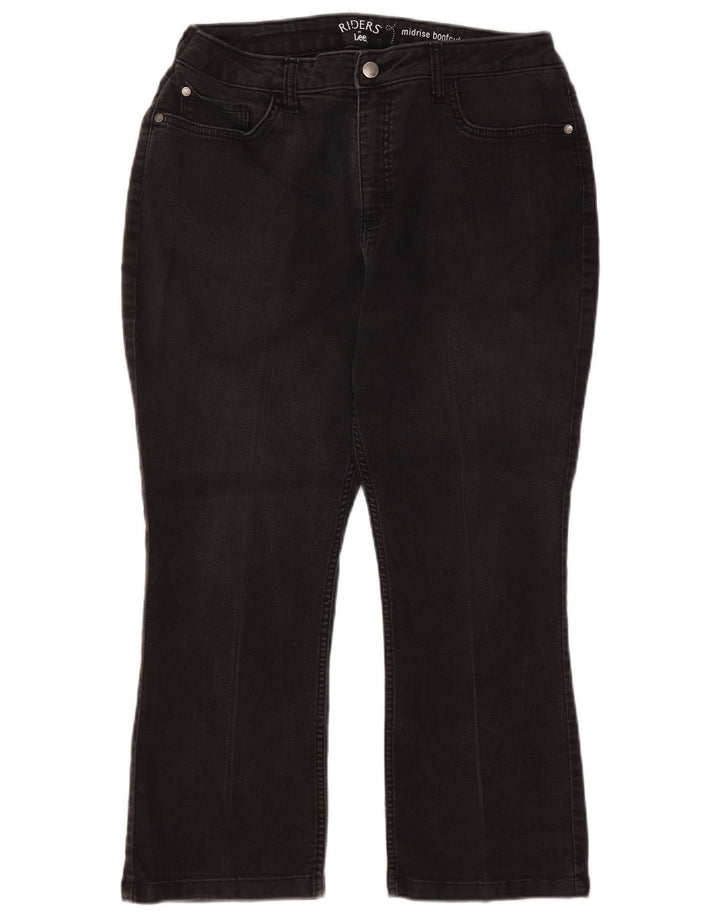 Jeans LEE Riders da donna a vita media con taglio bootcut US 14 XL W32 L24 Nero