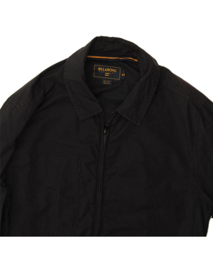 BILLABONG Mens Bomber Jacket UK 36 Small Black Cotton Vintage Billabong and Second-Hand Billabong from Messina Hembry 
